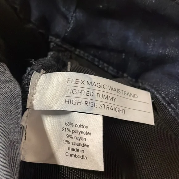 LANE Bryant high rise straight jeans size 24S - Picture 6 of 7